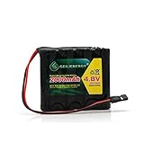 QBLPOWER 4.8v 2000mAh NiMH RC Receiver RX Battery with Hitec Connector for RC Cars and Airplanes