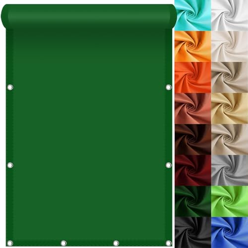 Toldo vela impermeable rectangular con protección UV contra viento para exteriores 2