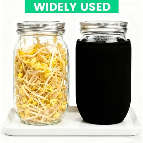 Fundas Para Frascos De Conserva,4 Piezas de Cubierta Aislante | Protectores De Tarro Que Bloquean La Luz | Para Recipientes De 710 Ml Y 950 Ml Para Germinación Hidroponía Bebida - imagen 7