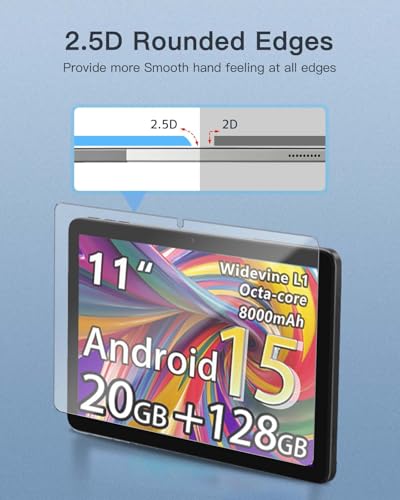 Protector de pantalla vidrio templado 9H para HUIHUANG T5 11" miniatura 5