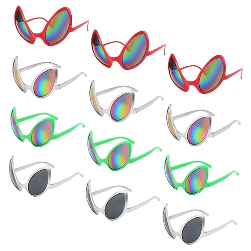 Lunettes extraterrestre lot de 12 pour cosplay et fêtes déguisées futuristes