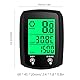 Fahrradtacho, GPS-Fahrradcomputer, Fahrradtacho, Tachometer, Rutschfestes Silikon, Outdoor-Radfahren (Black)