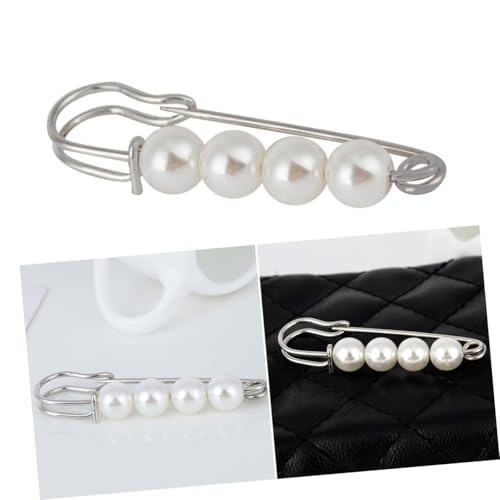 Broche perle pour écharpe et châle | Accessoire de mariage raffiné - 6