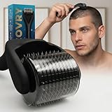 RECOVRY Dermaroller Haare Kopfhaut - Dermaroller 1 mm - 192 echte Nadeln zum Haarwachstum beschleunigen - Derma Roller Hair Growth - Micro Needle Roller - Haarroller
