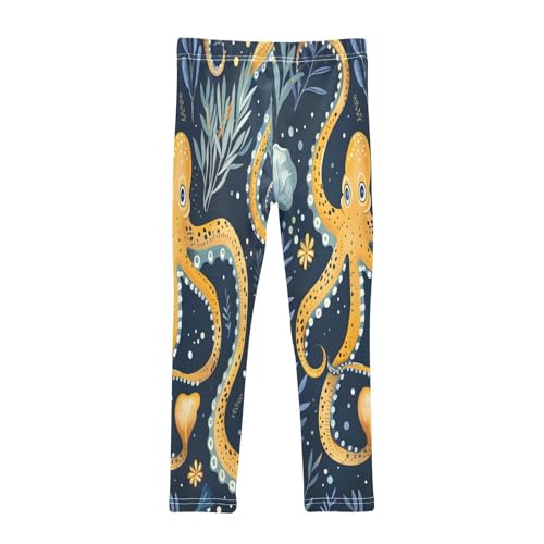 Bolaz Toddler Girls Leggings Printed Yoga Pants Leggings Octopus Water Grass for Kids2