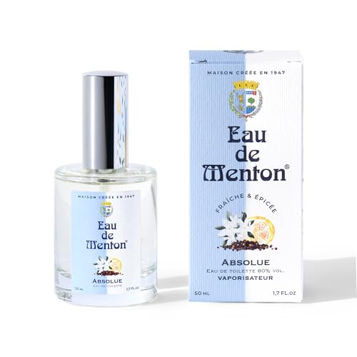 Eau de Menton Absolue - Eau de Toilette Agrumes et Epices, mixte, Artisan Parfumeur en Côte d'Azur (50ml)