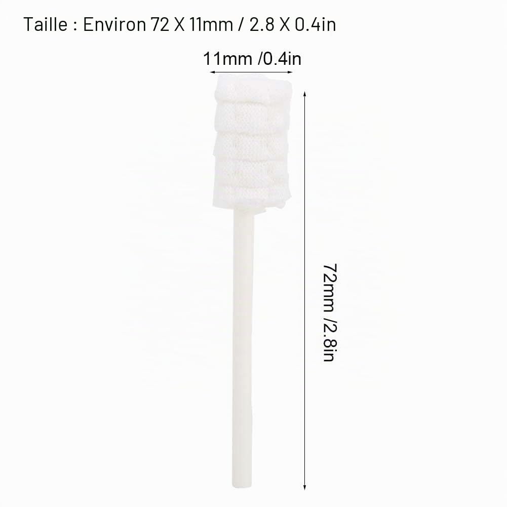Yolispa Nettoyant buccal pour bébé, lot de 30 brosses à dents jetables pour bébé, gaze de coton douce, bâton de nettoyage de la bouche pour nouveau-né, soins dentaires pour bébé de 0 à 36 mois