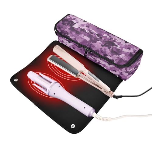 Estuche de viaje 2-en-1 para plancha y rizador de cabello miniatura 2