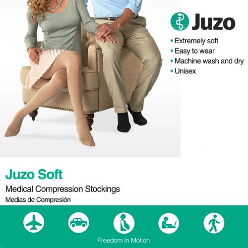 Juzo Soft 30-40 mmHg Compression Stockings, Thigh High, Open Toe | Compression Socks for Women/ Men for Severe Varicosities & Edema, Orthostatic Hypotension, Post-Op2