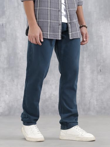 Image of WROGN Men's Cotton Stretch Jeans | Solid | Slim Fit