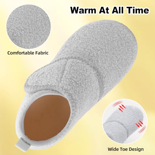 L-RUN Adult Home Slipper Cozy Warm Indoor House Shoes Multiple Styles/Colors Non-Slip Soft Sole for Women/Men Daily Wear3