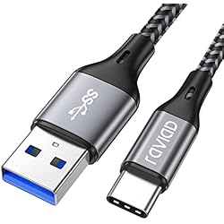 Cargador Huawei P30 Lite Coppel RAVIAD Cable USB Tipo C, Cable USB C a USB 3.0 Cable Tipo C Carga Rápida y Sincronización Compatible con Galaxy S10/S9/S8/Note 10, Huawei P30/P20, Mi A1/Mi A2 y más - 2M, Gris