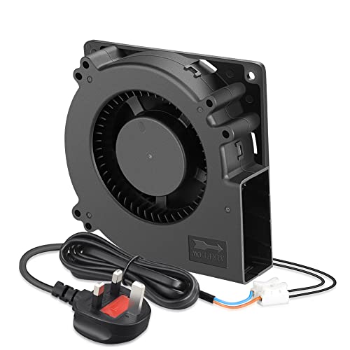 GDSTIME 120mm Blower Fan 110-240V AC/EC Centrifugal Turbo Blower Fan Dual Ball Bearing 120mm x 32mm Replacement for Inflatables Conservatory Vent Kitchen Cabinet Amplifier