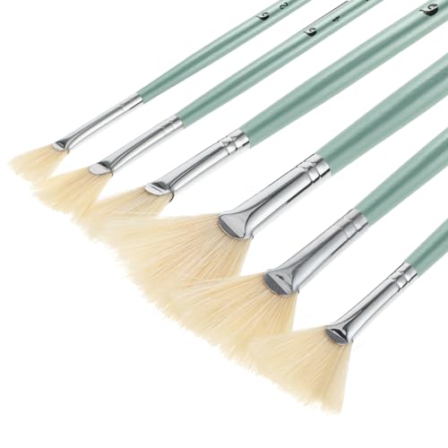 Prasacco 572396_1_M6F16ZFW 6 Pieces Artist Fan Paint Brush Set cover