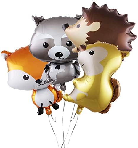 JeVenis Woodland Animals Balloons Woodland Party Supplies Forest Animal Friends Themed Balloons Woodland Animals Birthday Party Decorations Safari Party Decorations