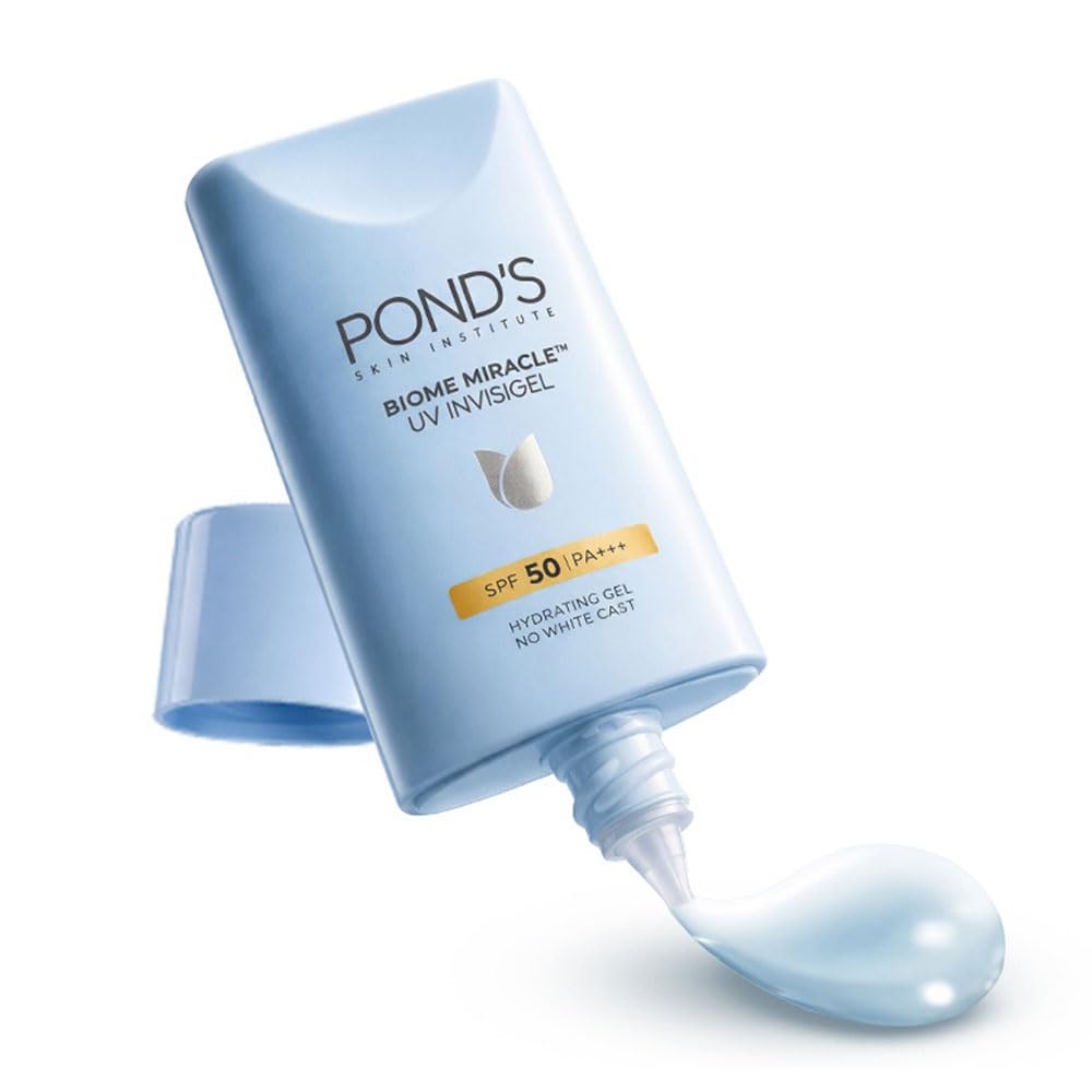 POND'S BIOME Miracle UV Invisigel | 100HR Hydrating Gel Moisturizer With SPF50 PA+++ | For All Skin Types | 50g-picture-11
