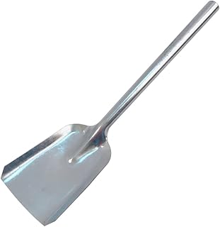 Zerodeko Coal Shovel Fireplace Shovel Ash Shovel Fireplace Scoop Coal Shovel Garden Shovel with Long Handles for Fireplace Wood Stove Grill Fire Pit Campfires Square Shovel