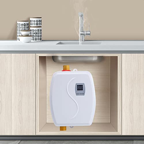 Tankless Water Heater Electric,Small Electric Tankless Instant Hot Water Heater Shower 110V 3000W Kitchen #TOP4