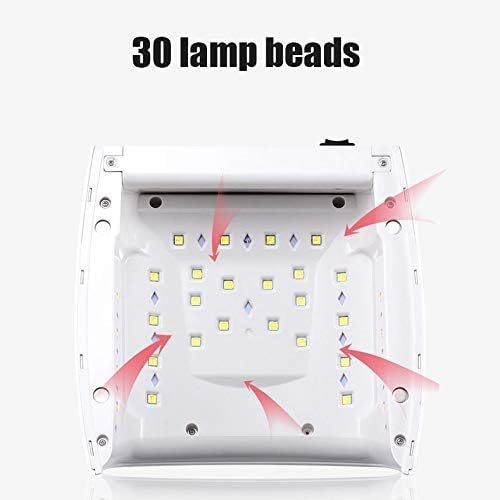 Nail Lamp 48W UV LED Nail Dryer, Painless Curing Lamp with Automatic Sensor, LCD Display, Memory and Pause Timer Function for Fingernail & Toenail Gel Polish
