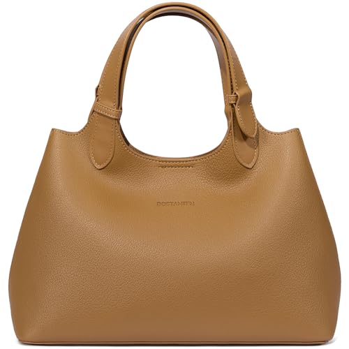 BOSTANTEN Satchel Purses for Women Trendy Top Handle Handbags Vegan Leather Designer Shoulder Bag with Adjustable Strap