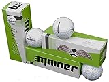 super softes Schlaggefühl Emainer Golfball, 3 softe Golfbälle mit maximaler Reichweite, Dieser Ball kennt Dein Handicap, 1x 3er-Pack, weiß