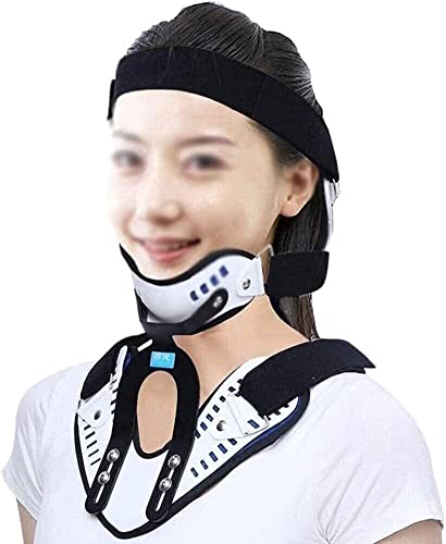 CukUJH Neck Brace Collar Portable Neck Brace|Breathable Cervical Traction Devices|Relieves Neck Pain and Spine Pressure,for Office Workers, Students, Drivers