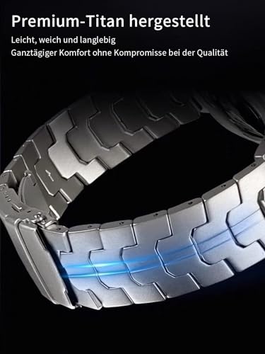 Bracelet en titane Apple Watch Ultra solide et léger avec fermoir à double sécurité - 3