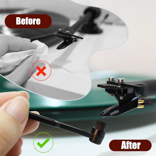 Miniatura 7 de Febbya Cepillo De Limpieza De Vinilo,2 Pcs Cepillo Antiestático Para Agujas De Tocadiscos,Limpiador De Registro Para Discos De Vinilo,Tocadiscos Y Reemplazo De Agujas Para Tocadiscoss De Discos