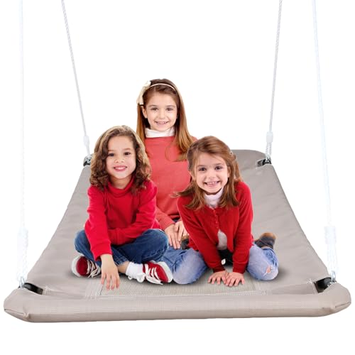 Trekassy 320KG Nestschaukel Set 152cm XXL Hängeschaukel Mit 2 Stücke 3 Meter Schaukel Gurten belastbaren 700KG, wasserdichte Baumschaukel Outdoor & Indoor für Mehr Kinder & Erwachsene Sand
