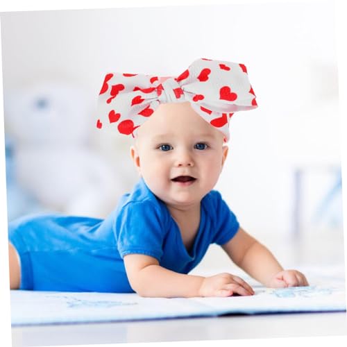 VICASKY Headband with Floral Bow Soft Fabric Headdress for Newborns and Comfortable and Flexible Hair Accessory for Holidays and Daily Wear2