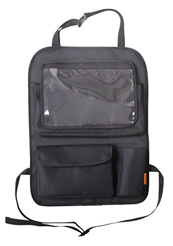 Apramo Organiseur de Voiture avec pochette pour Tablette Noir Cover