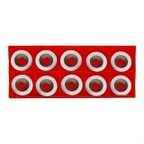 Moliuoly 10 Stück Runde Hartmetall-Wendeplatten 16Mm Für Holzdrechseln, 30° Schnittwinkel Ersatzmesser M5x8mm, Präzisions-Fräseinsätze Für Schalen Und Hohlarbeiten