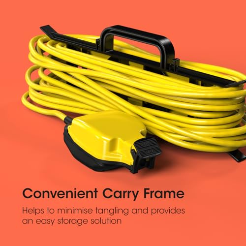 SLx Outdoor Extension Lead 5m Heavy Duty Extension Cable Single Socket Extension Lead 'H' Frame Cord Plug Thermal Cut Out for Garden, Lawn Mower, Office 13A Fused UK Plug - Image 5