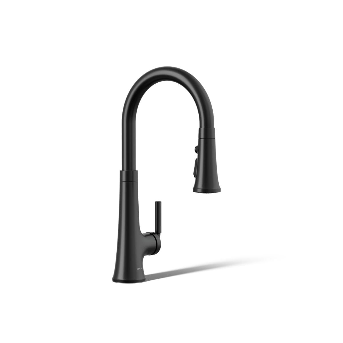 Kohler 23764-BL Tone Pull Down Kitchen Faucet, Kitchen Sink Faucets with Pull Down Sprayer, Matte Black