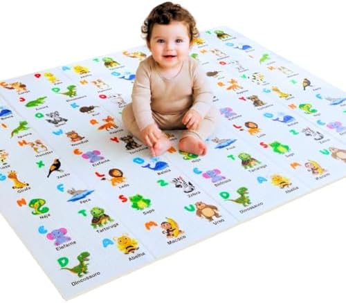 Tapete Tatame Infantil Térmico Sensorial Educativo Grande Dupla F...