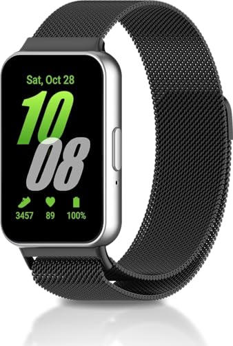 [KONXISA] For Galaxy Fit3 �o���h �����o���h �X�e�����X���ߋ��� �o���h �������� ���͂Ȏ� �ʋC ���b�V�� �o���h �y�ʁA���K�A�ϋv���A�h���� �h�� �j�����p Galaxy Fit3 �ɑΉ� �i�u���b�N�j