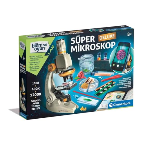 Clementoni Bilim ve Oyun: Süper Mikroskop Delüks