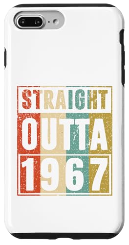 Straight Outta 1967 Classic Birth Of Birthday 1967 Vintage �X�}�z�P�[�X iPhone 7 Plus/8 Plus �p
