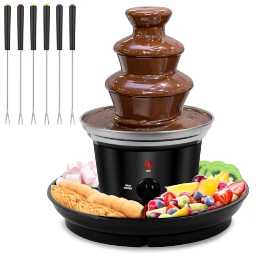 Opiniones y reviews de Fuente de Chocolate Precio Walmart Top 10. 49 Wooswen - Máquina de fuente de chocolate de Electirc - Juego de fondue de chocolate desmontable Mini Nostalgia Melting US Plug