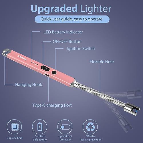 Encendedor Eléctrico Recargable para Velas Profundas 2 Pack miniatura 2
