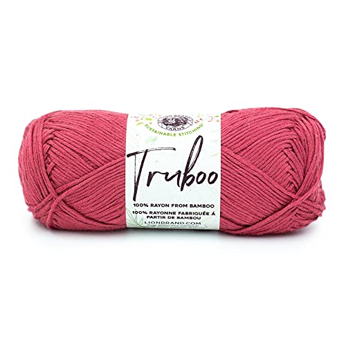 Image of Lion Brand Yarn Truboo Yarn, Rose, 1 Skein