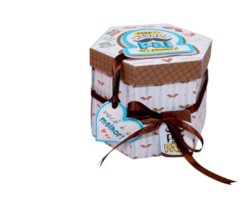 Caixa Explosão Lembrancinha Presente Dia dos Pais Caixa modelo para Caneca ou Doces