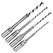 4pcs Woodworking Hole Saw Square Hole Drill Bits 1/4 5/16 3/8 1/2 Wood Mortising Chisel Set Wood Drilling Hand Tools