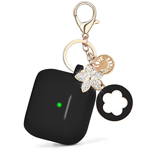 Image of Case for Airpods Pro 1st 2nd Generation - VISOOM Airpods Pro 1 /2 Cases Cover Women Silicone iPod Pro 2 Earbuds Wireless Charging Case Girl Bling Keychain for Apple Airpod Gen Pro 2