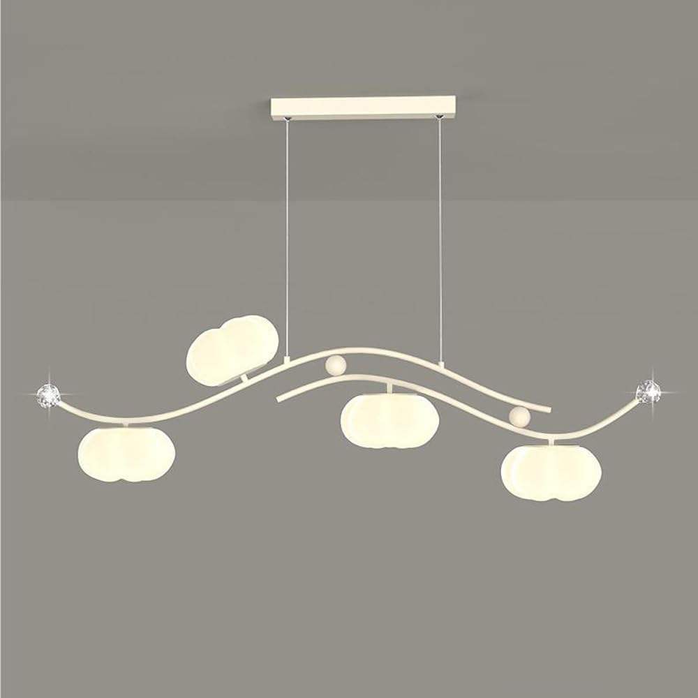 Lámpara colgante lineal LED para eliminar sombras en mesas de comedor e islas