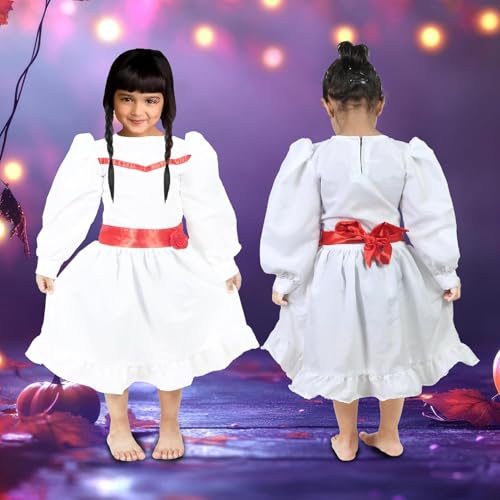 Image of Sarvda Halloween Dress | Costume and Accessories | For Girls and Boys | Haunted Horror Theme Party Vampire Witch Ghost Skeleton Draculla Pumpkin Scary Cosplay Dress