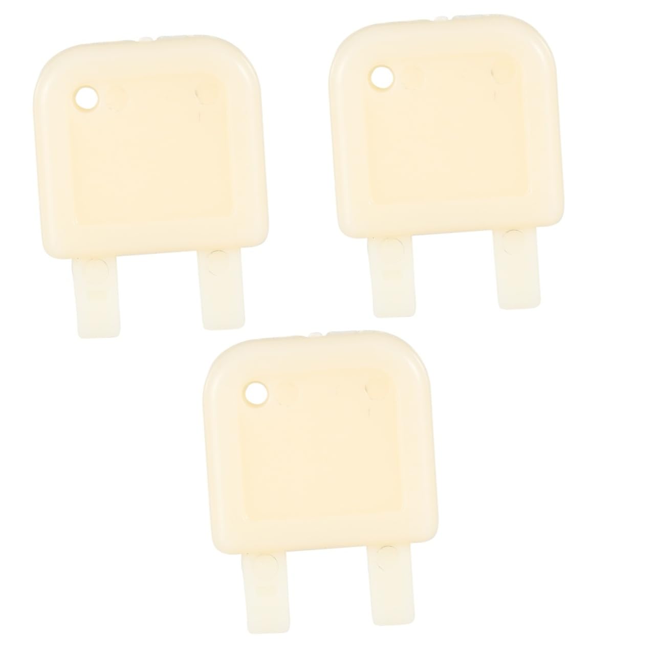 Mobestech 3pcs Tissue Box Key Toilet Paper Dispenser Key Toilet Paper Key Ream of Paper an Fittings Paper Towel Dispenser Key Replacement Commercial Paper Towel Dispenser Key Plastic White