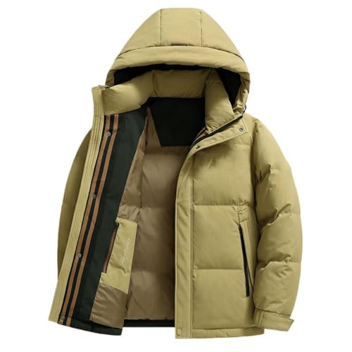 Chaqueta gruesa de invierno con capucha para hombre: dile adiós al frío intenso
