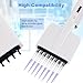 FOUR E'S SCIENTIFIC 5-50uL Multichannel Pipettes 8-Channel Pipettor Adjustable High Accurate Micropipette for Laboratory