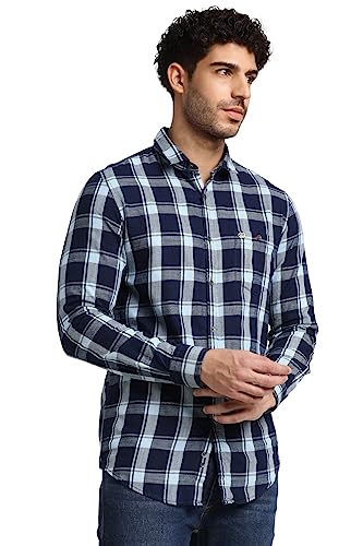 Image of Peter England Men's Cotton Slim Fit Shirt